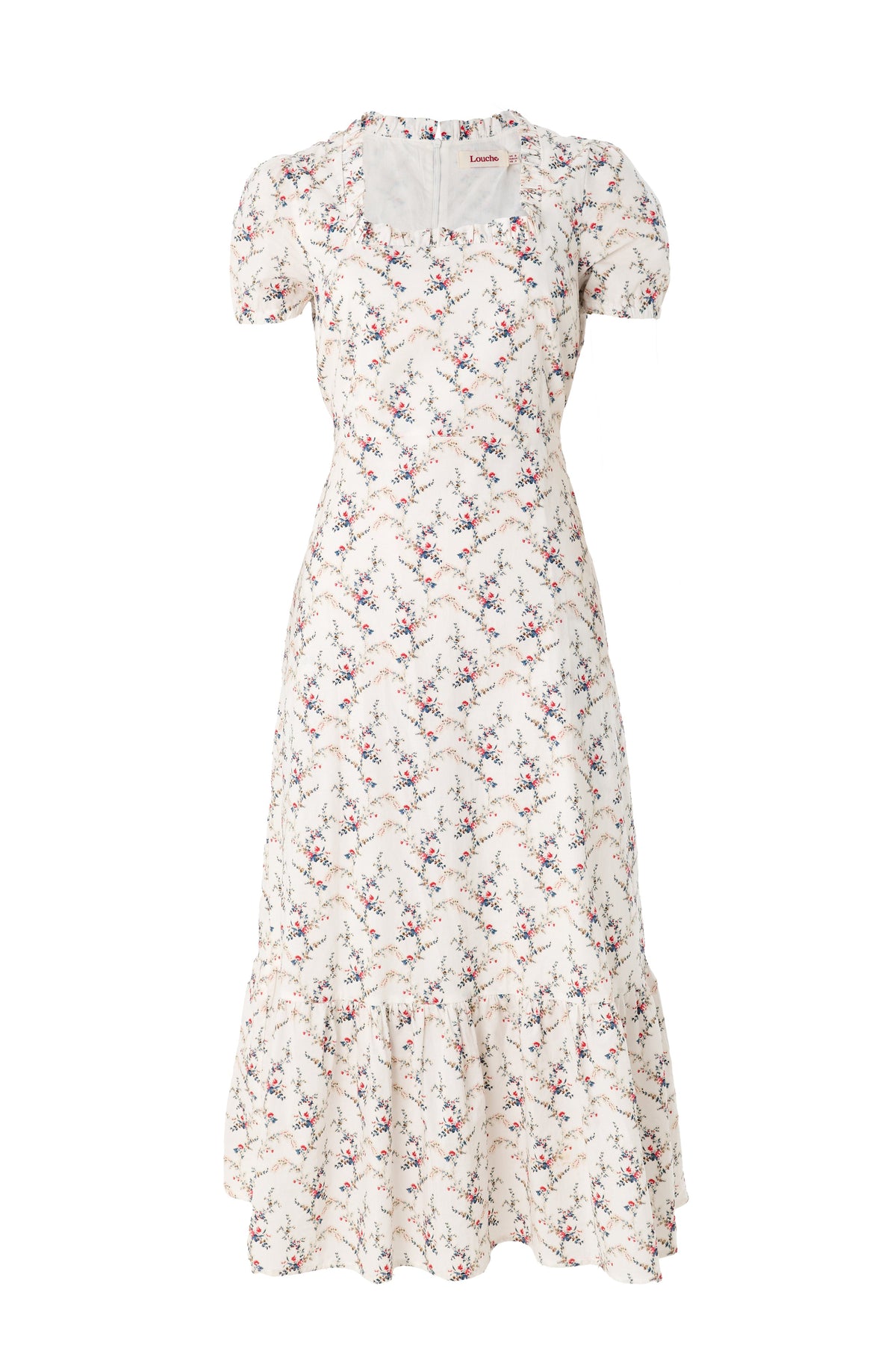 Elois Regency Print Empire Waist Midaxi Dress