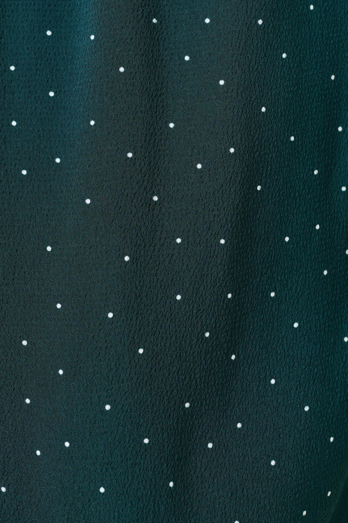 Saro Micro Dot Dark Green Bias Midi Skirt