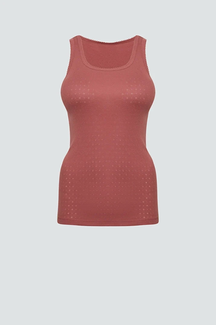 Organic Breathable Underwear Vest: Womens