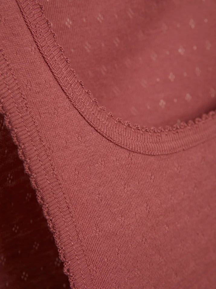 Organic Breathable Underwear Vest: Womens