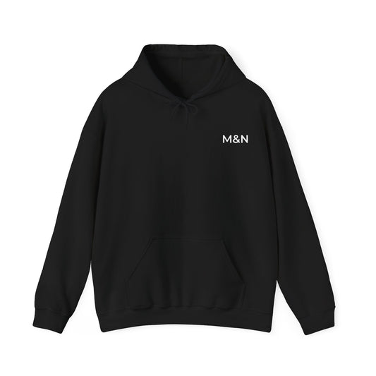 Minimal Monogram Hoodie - M&N Chest Logo Pullover