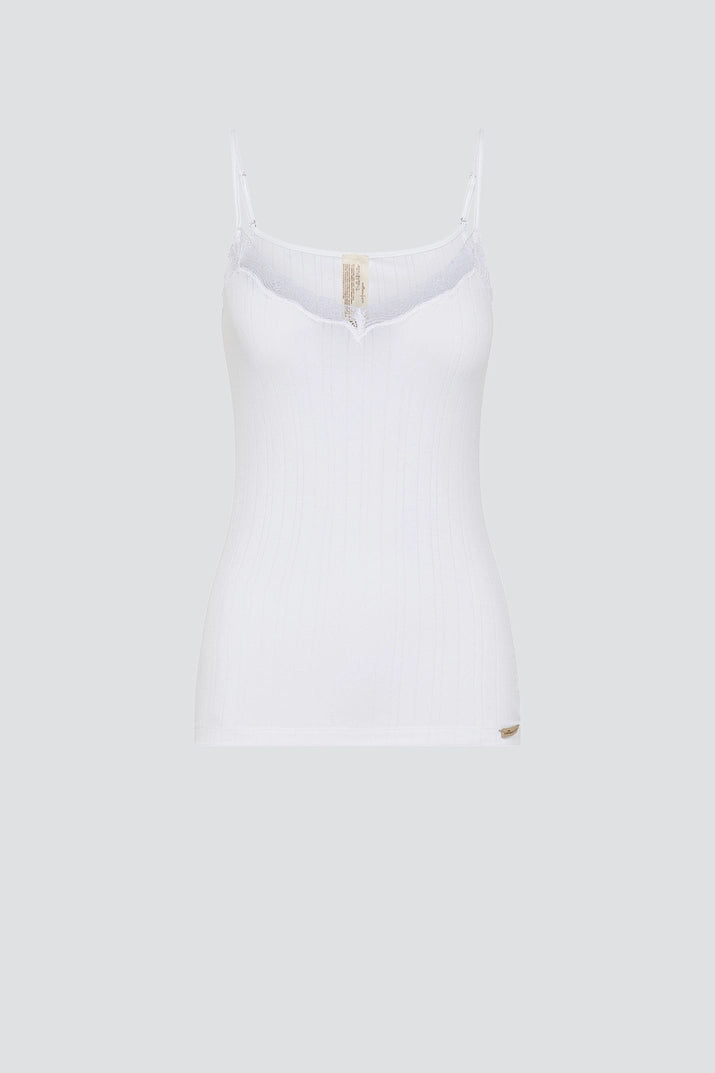 Fairtrade Organic Ribbed Camisole Top: Womens