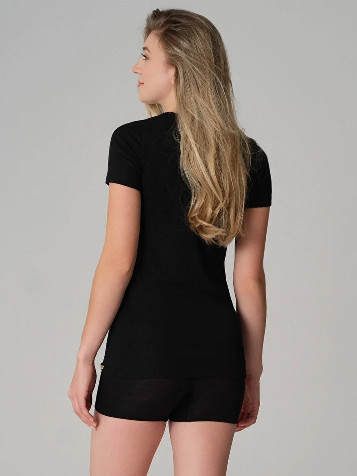Merino Wool & Silk Thermal T-shirt: Womens