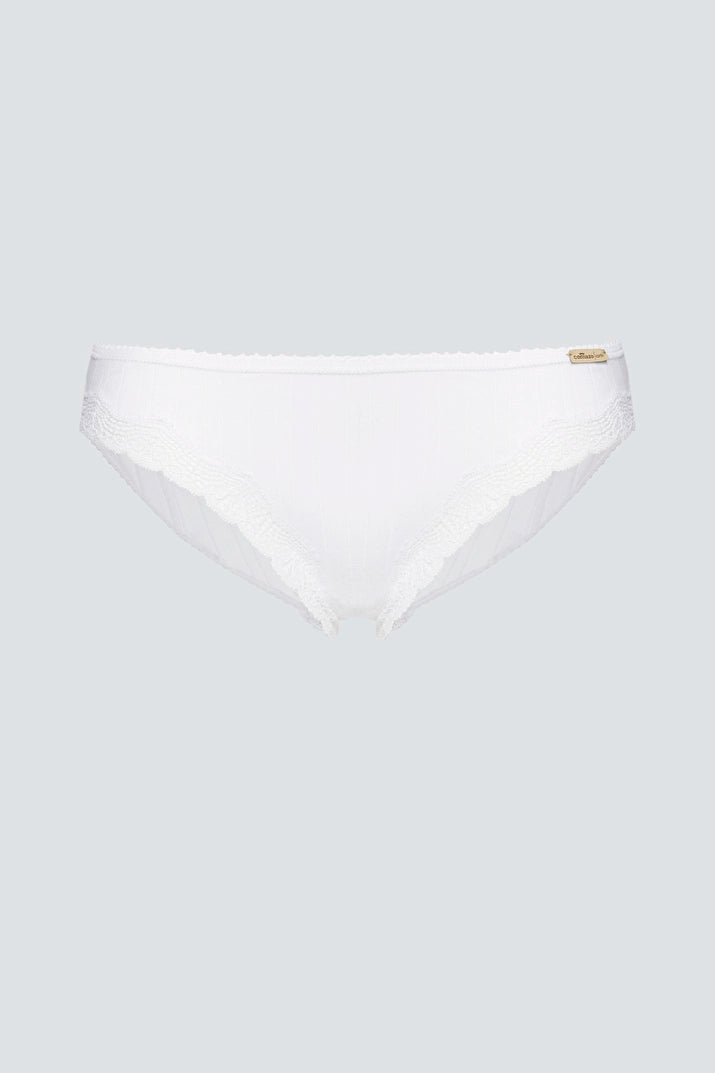 Organic Ribbed Briefs: Womens