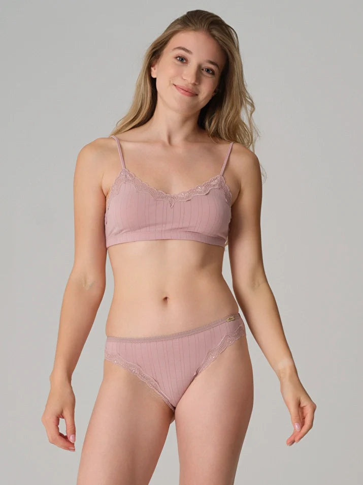 Organic Ribbed Briefs: Womens