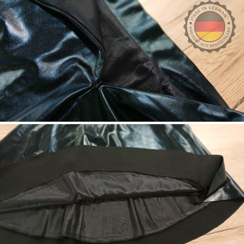 M&N Luxe Flare Leather Skirt