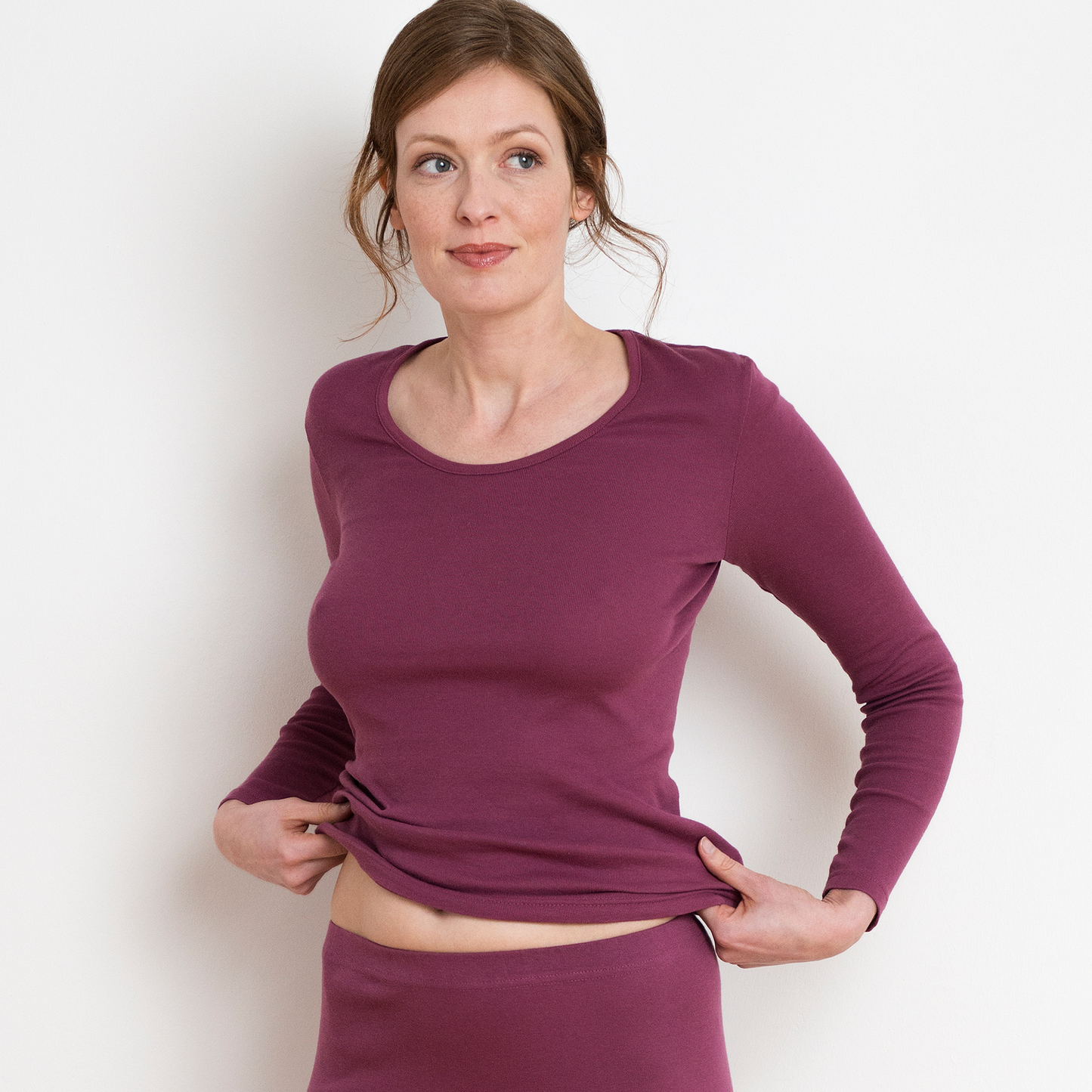 Thermal Long Sleeve Top – Black