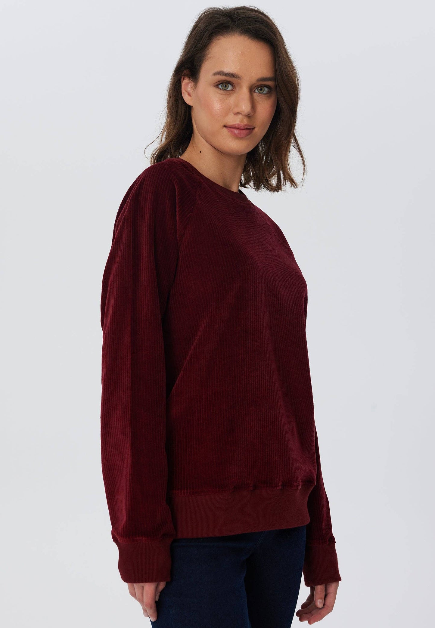 Corduroy Sweatshirt – Red