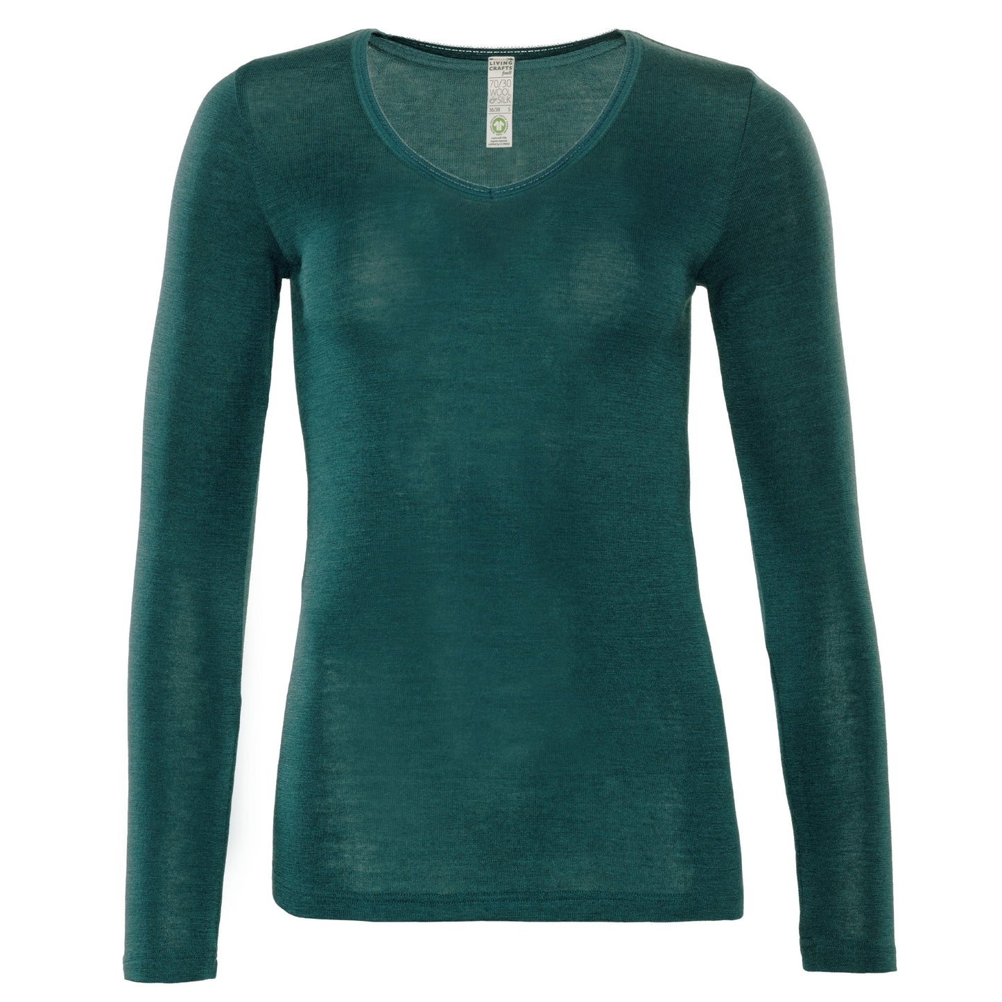 Wool Blend Thermal Top – Green