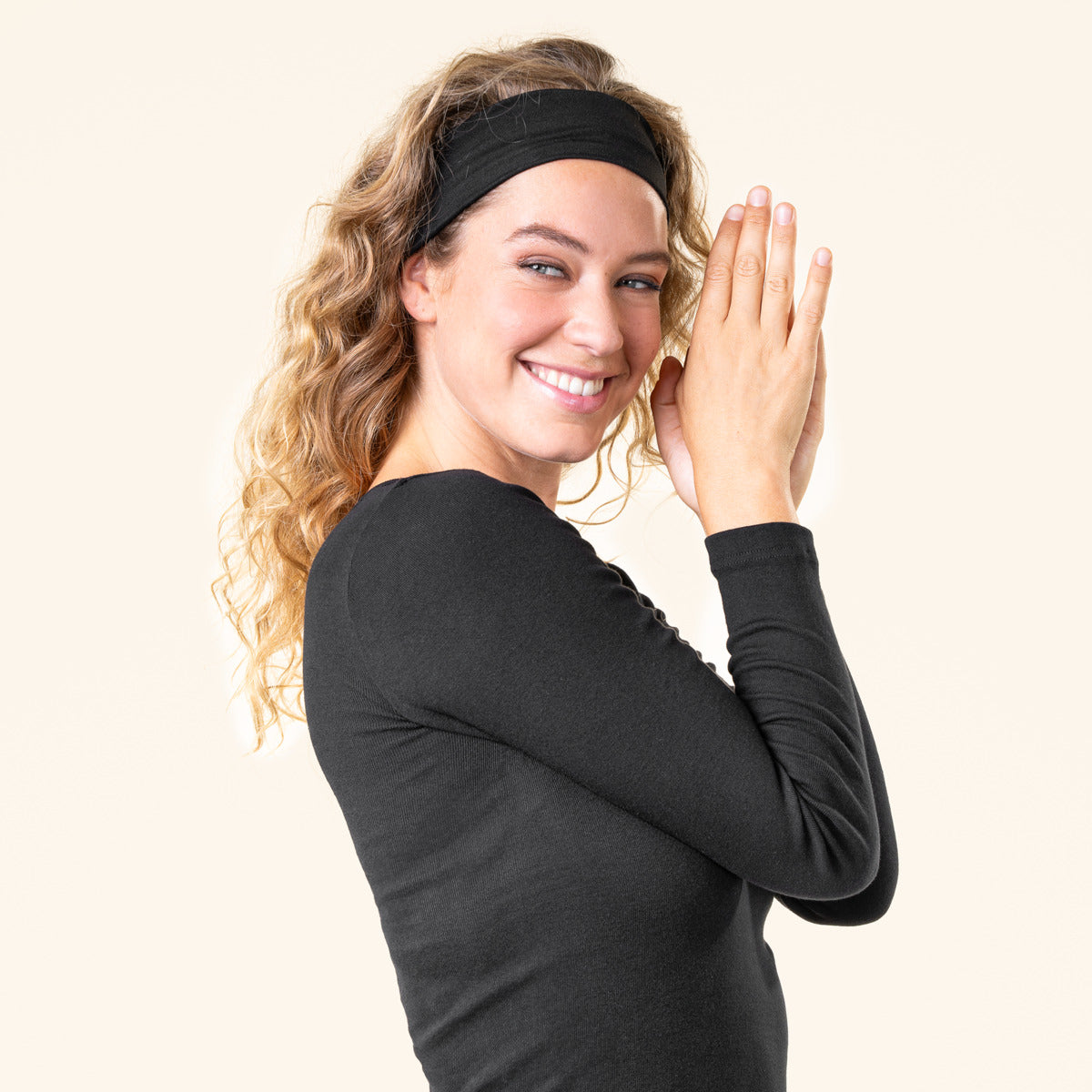 Thermal Long Sleeve Top – Black