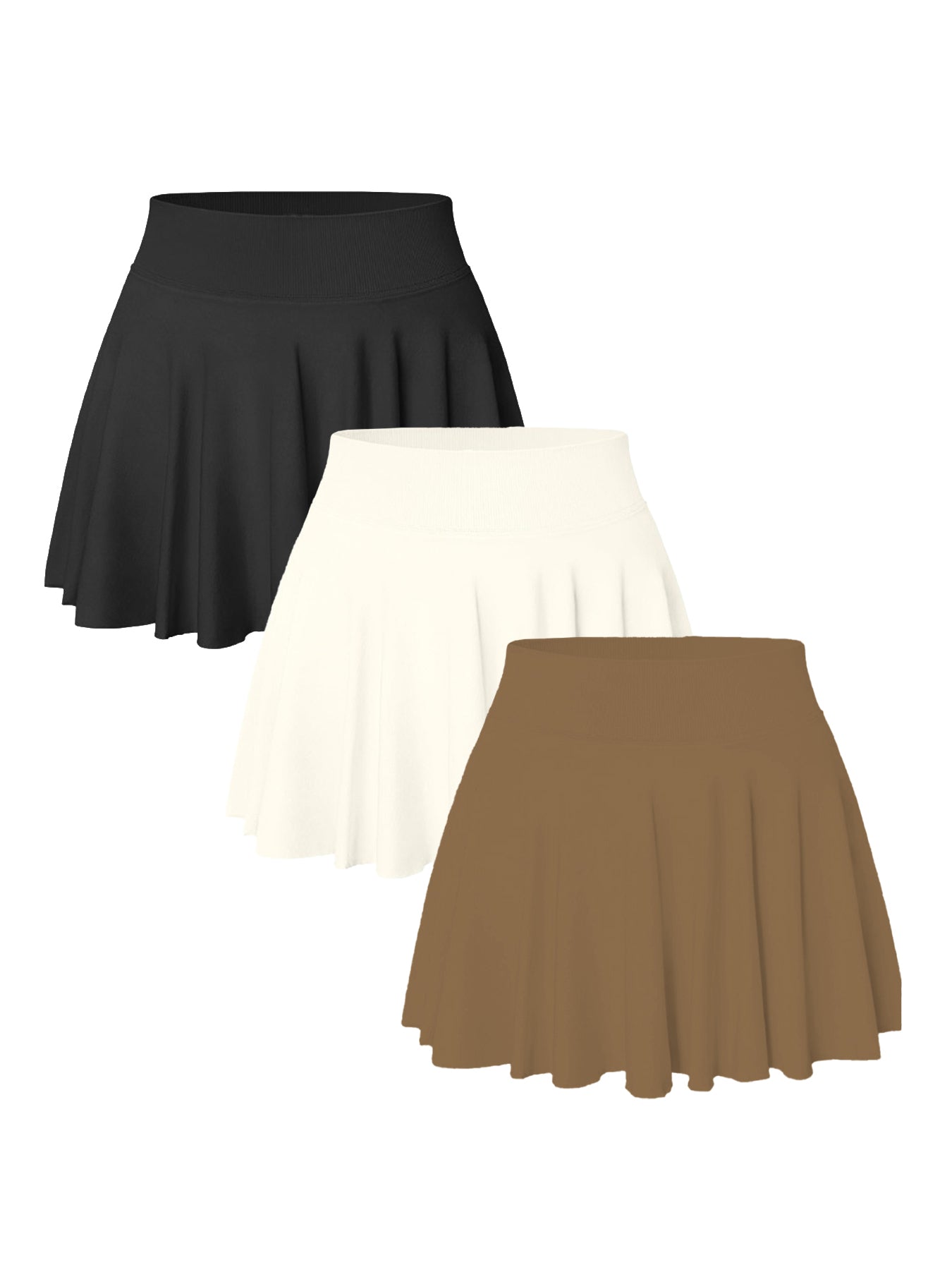 M&N ActiveFlex 3-Pack Tennis Skirt