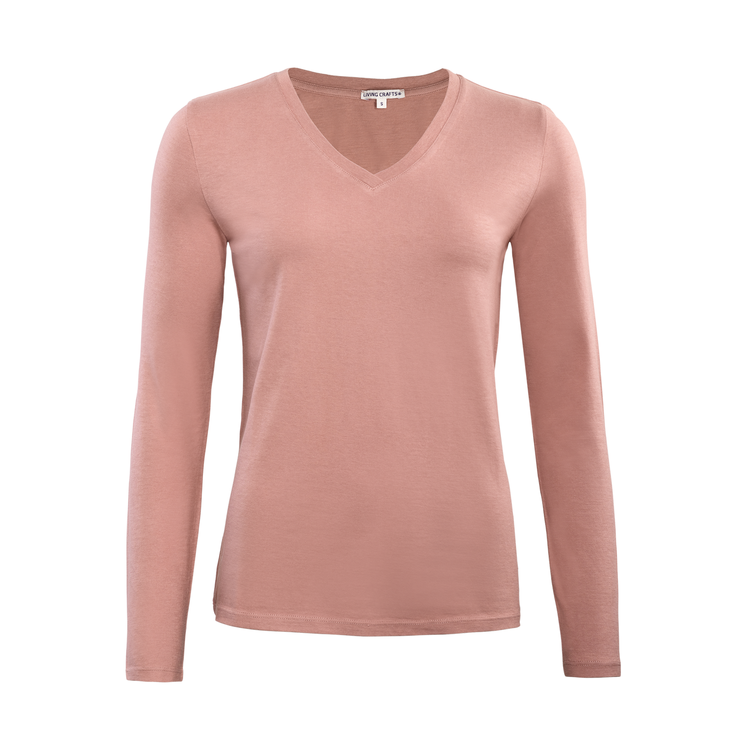 Long Sleeve V-Neck Top – Navy