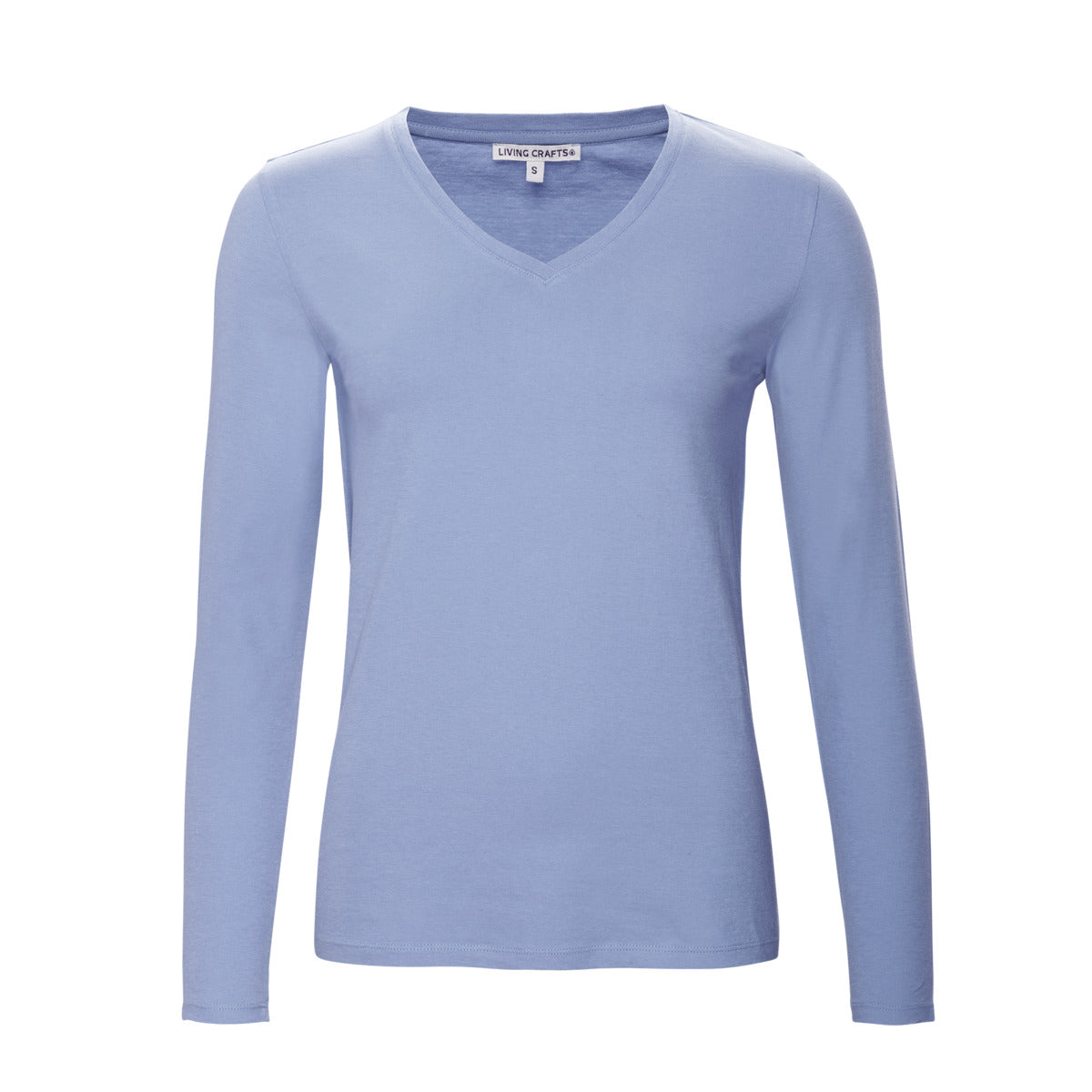 Long Sleeve V-Neck Top – Navy