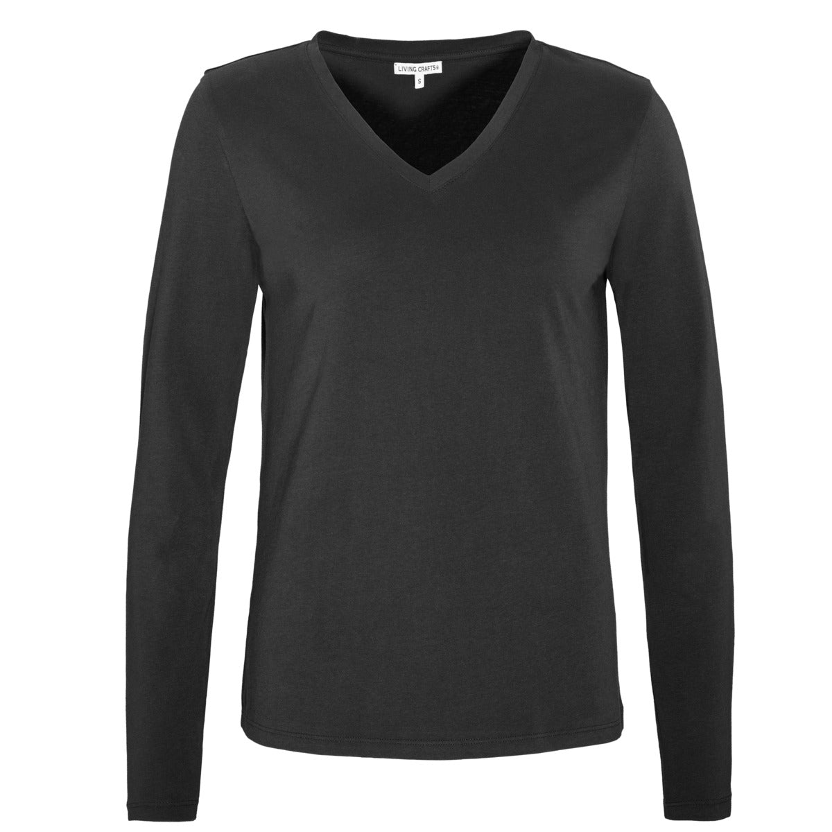 Long Sleeve V-Neck Top – Navy