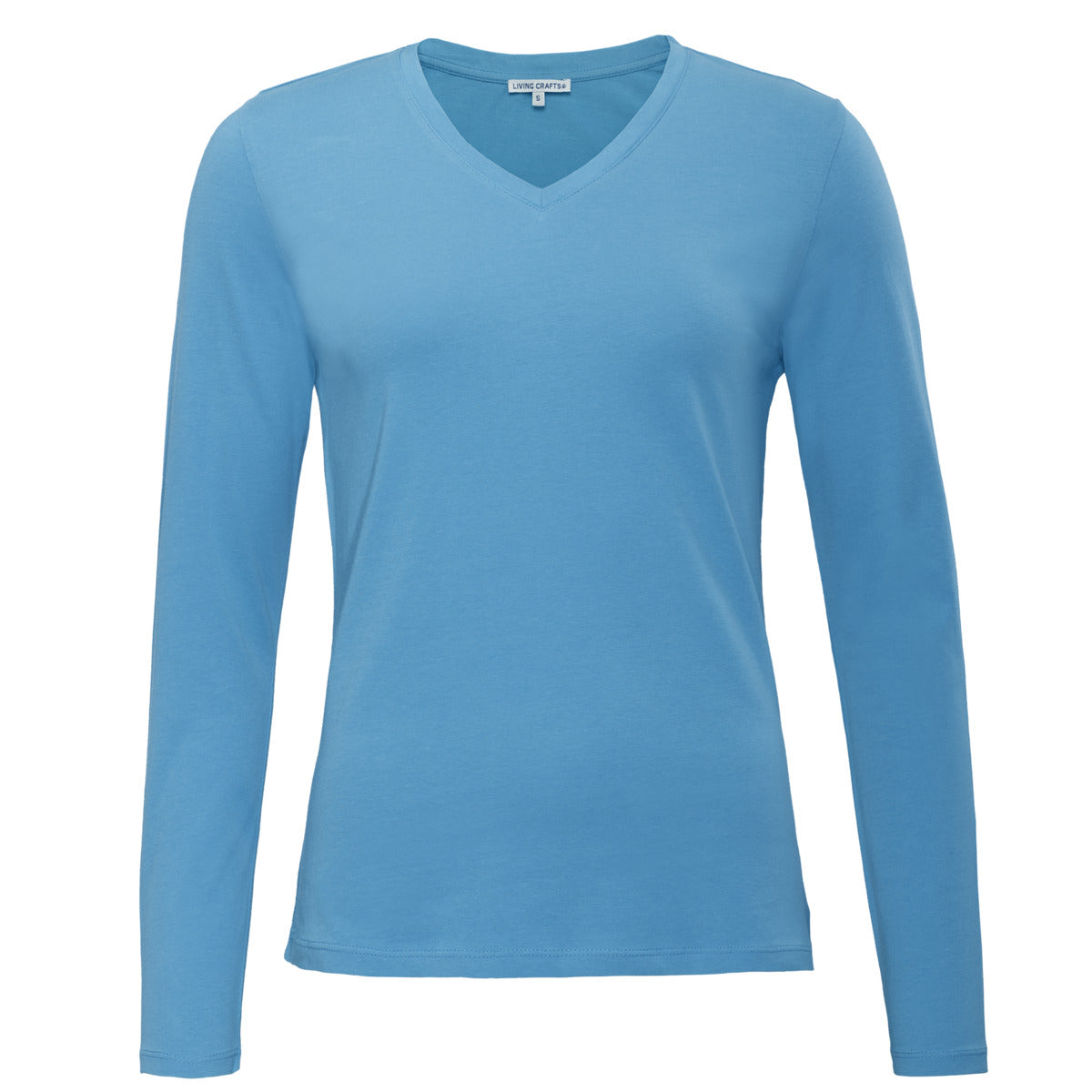Long Sleeve V-Neck Top – Navy