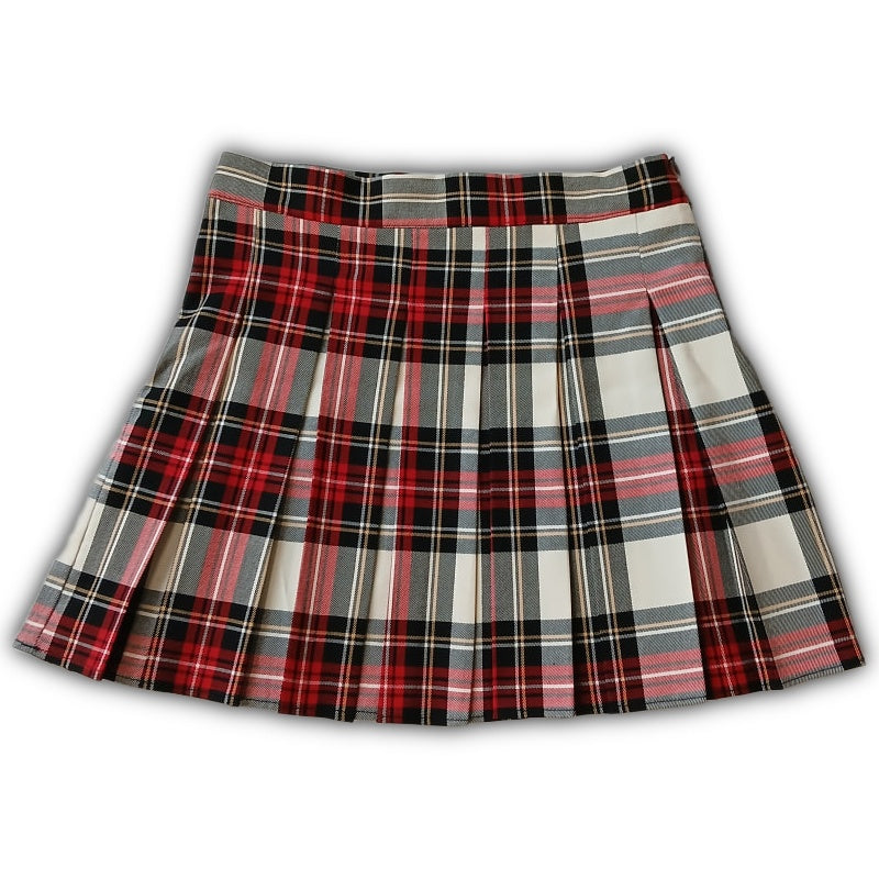 M&N Heritage Check Pleated Skirt