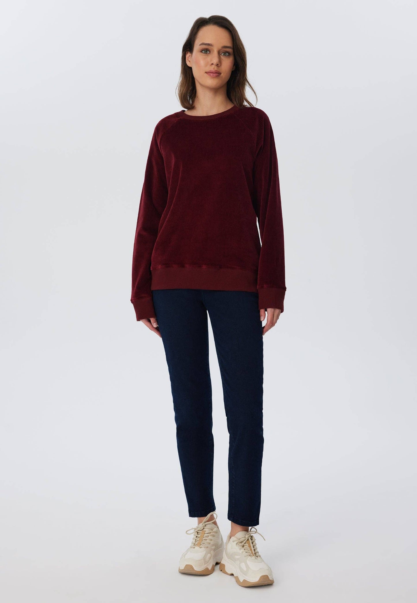 Corduroy Sweatshirt – Red
