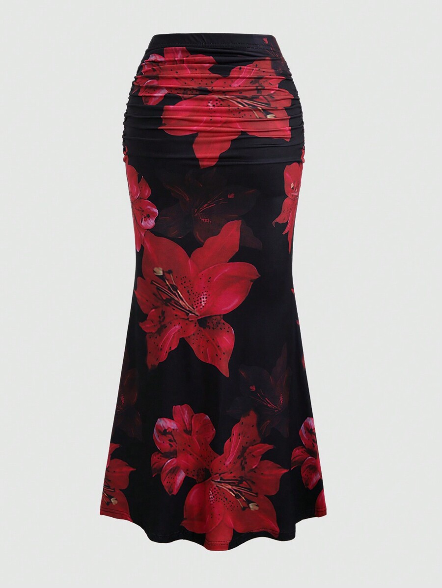 🌺 M&N Bloom Flow Maxi Skirt