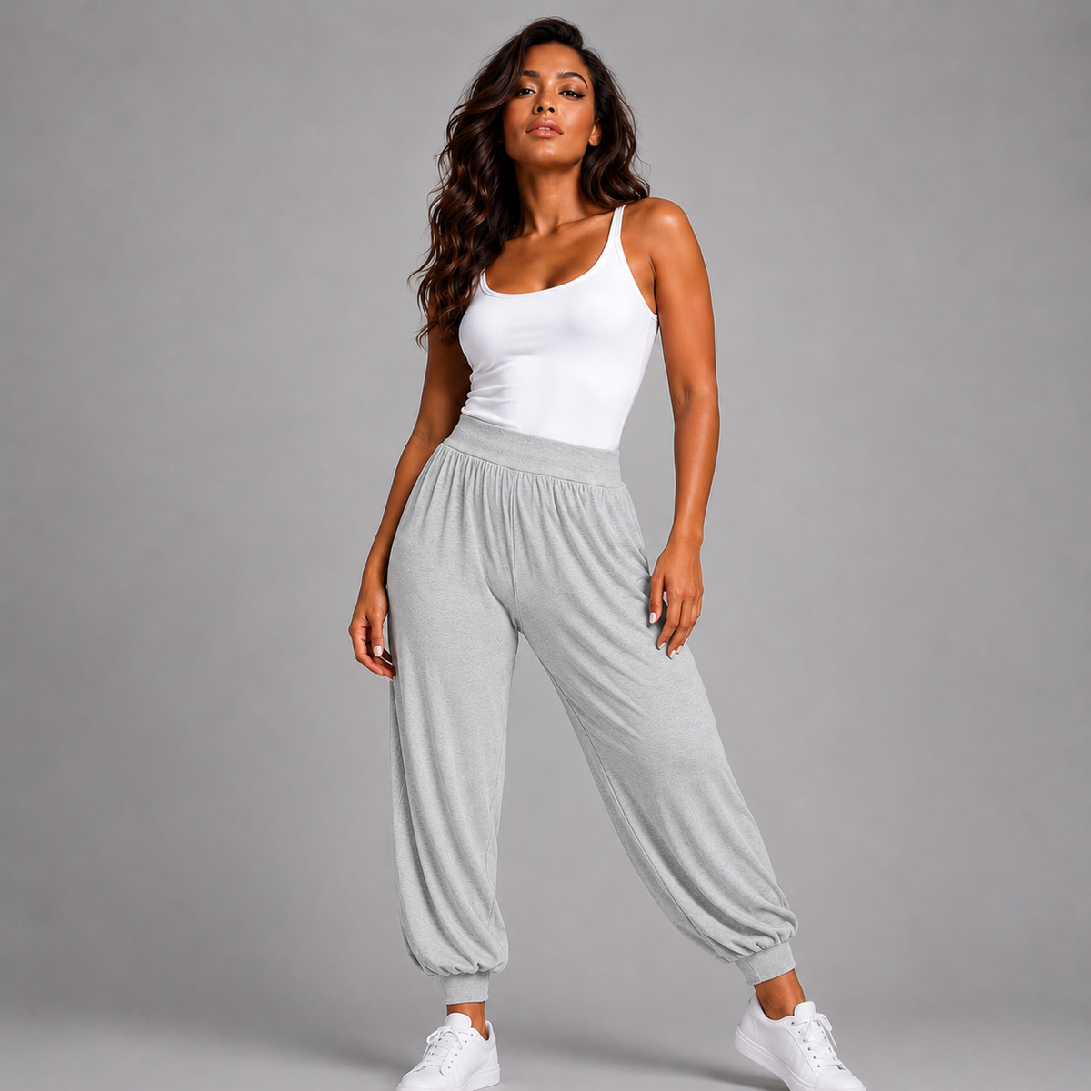 Soft Stretchy High Waist Harem Pants