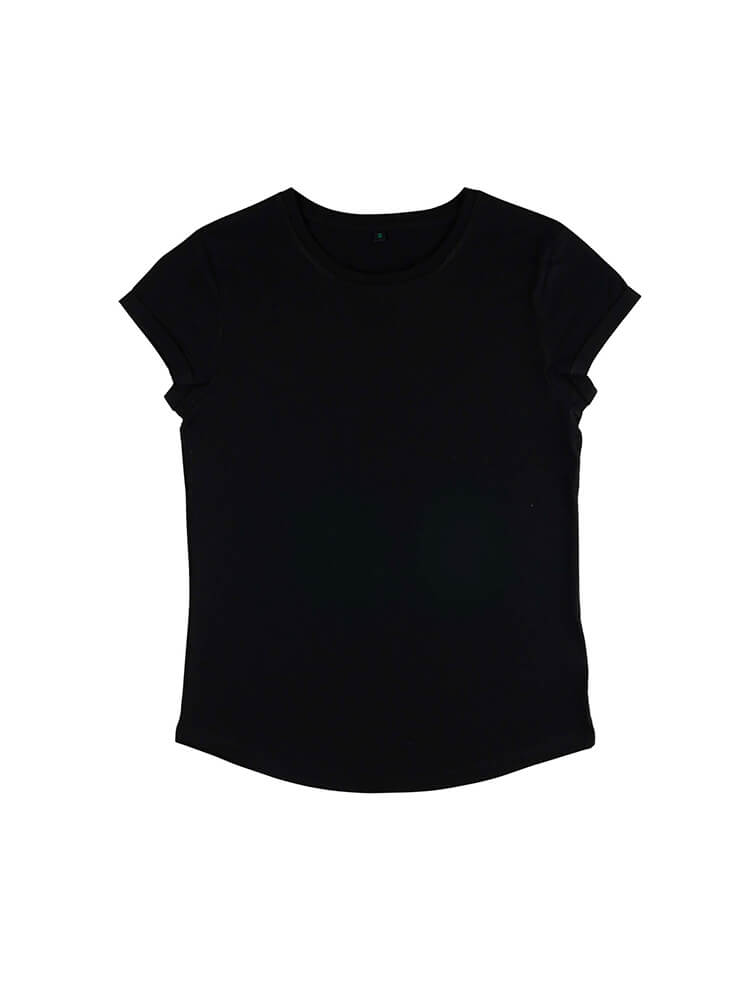 Rolled Sleeve T-Shirt – Pink