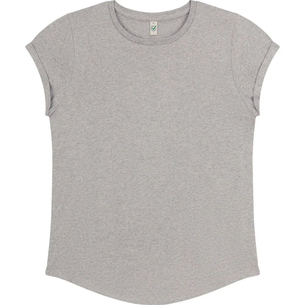 Rolled Sleeve T-Shirt – Pink