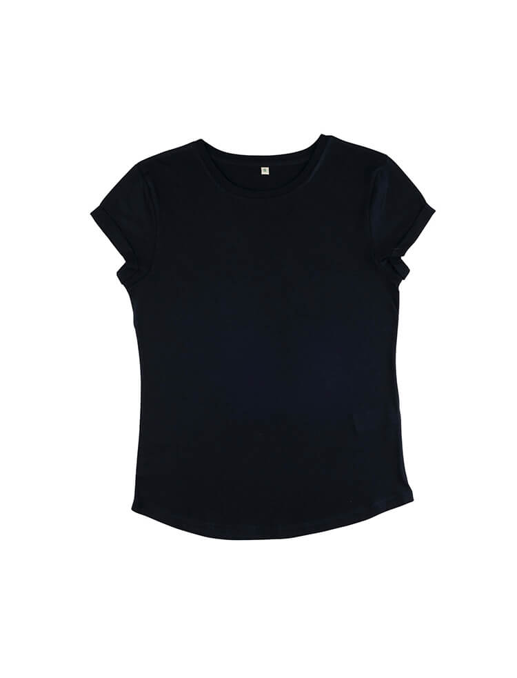 Rolled Sleeve T-Shirt – Pink