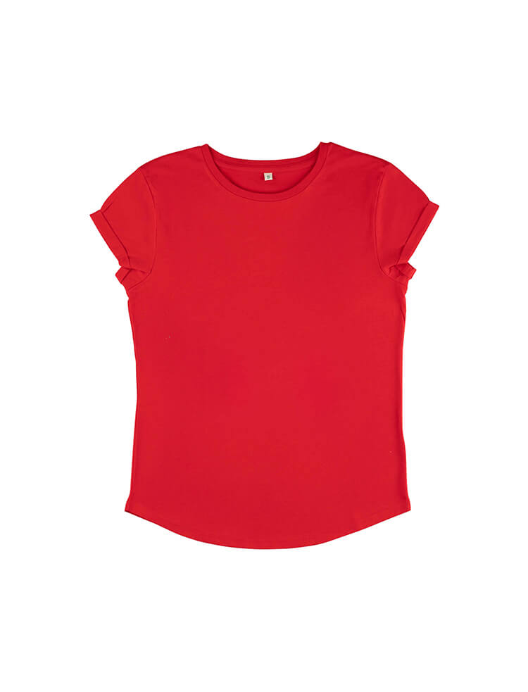 Rolled Sleeve T-Shirt – Pink
