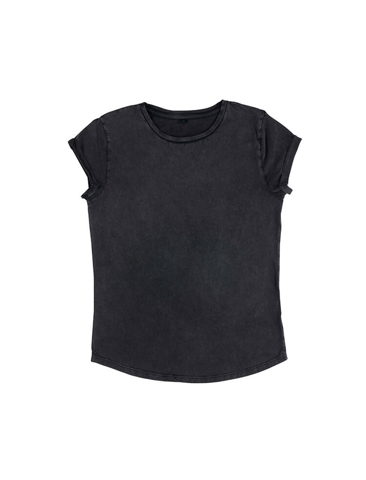 Rolled Sleeve T-Shirt – Pink