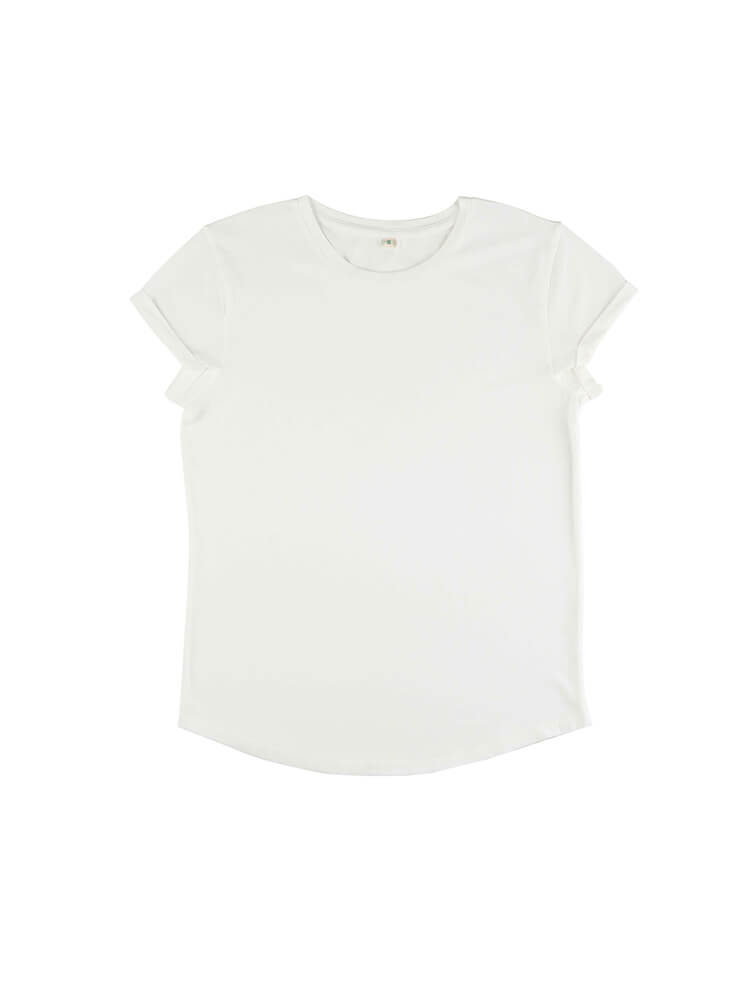Rolled Sleeve T-Shirt – Pink