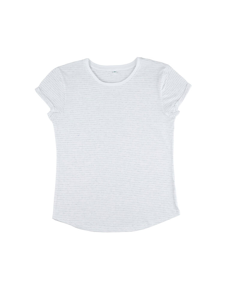 Rolled Sleeve T-Shirt – Pink