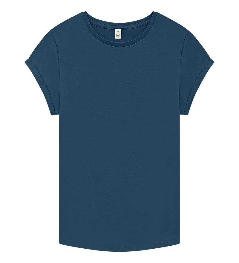 Rolled Sleeve T-Shirt – Pink