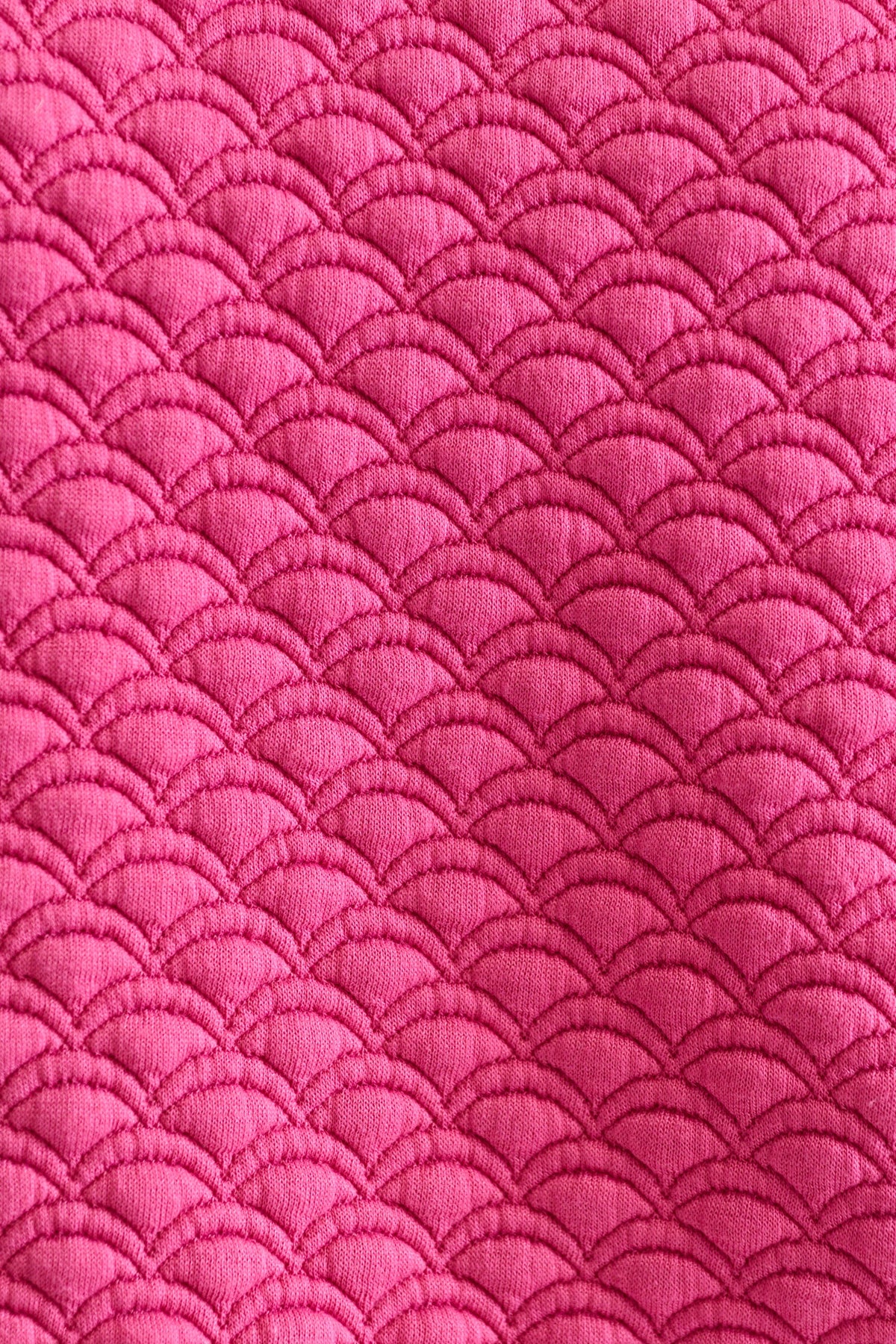 Jan Scallop Quilt Sweatshirt - Pink