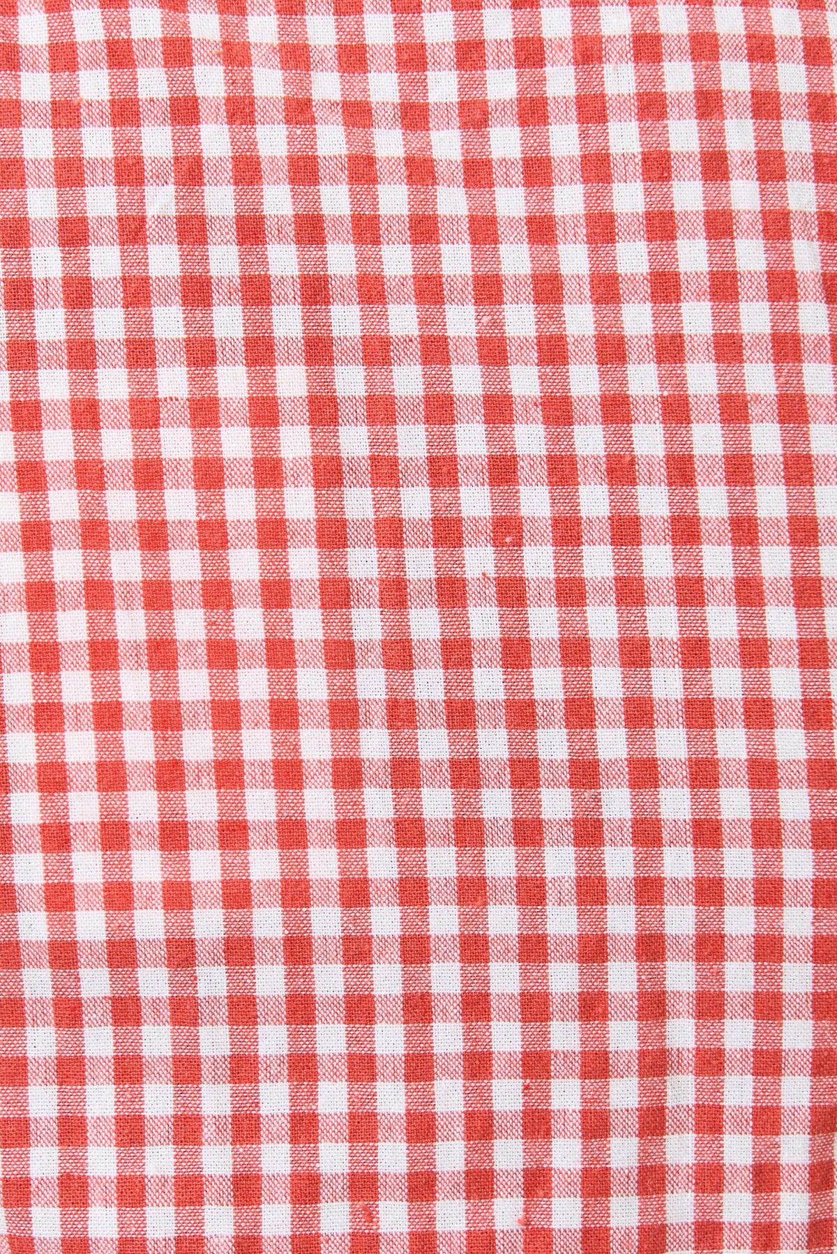 Marleen Gingham Ric Rac Trim Cropped Jumpsuit - Red