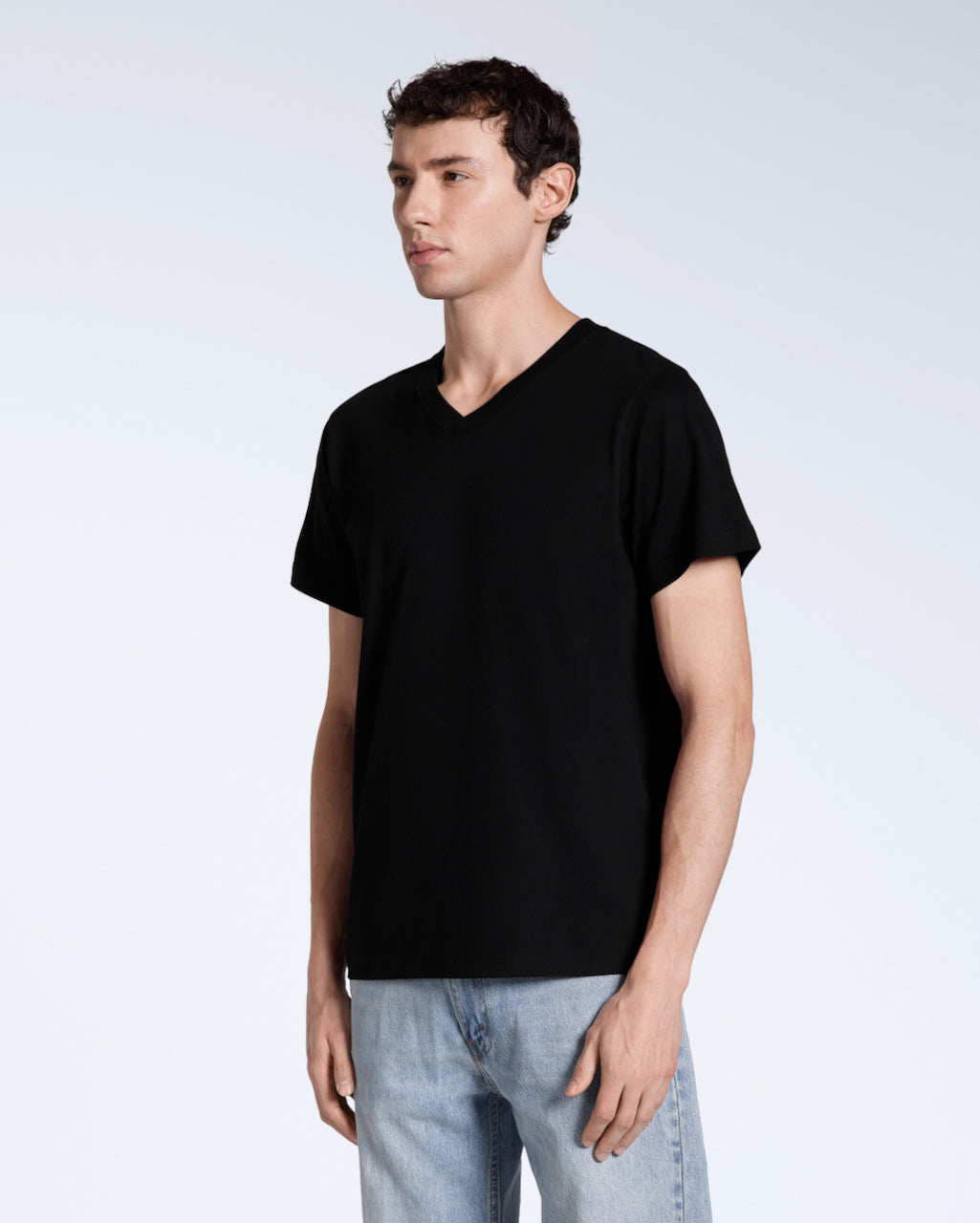 V-Neck T-Shirt – Black