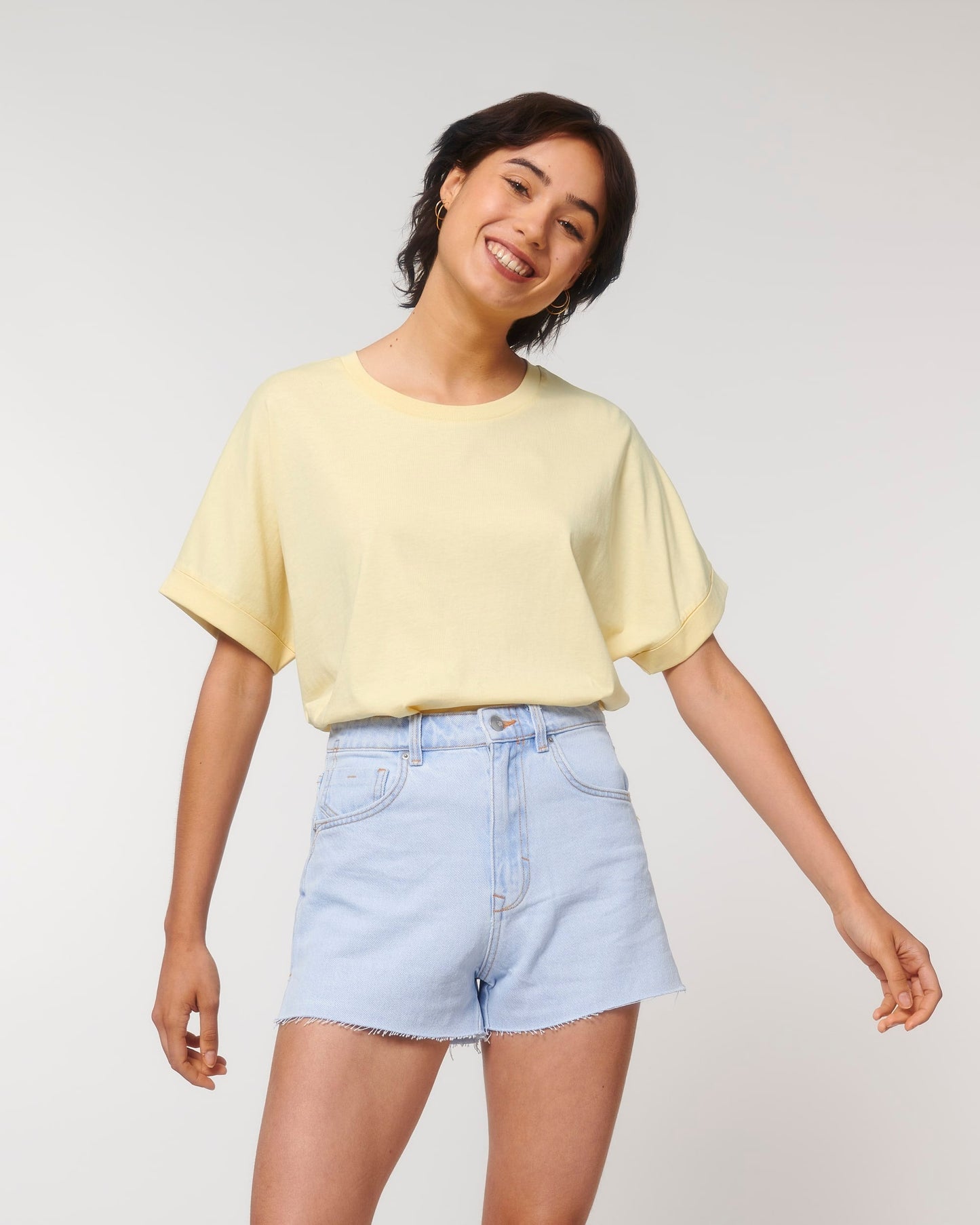 Oversized Dolman Sleeve T-Shirt – Yellow