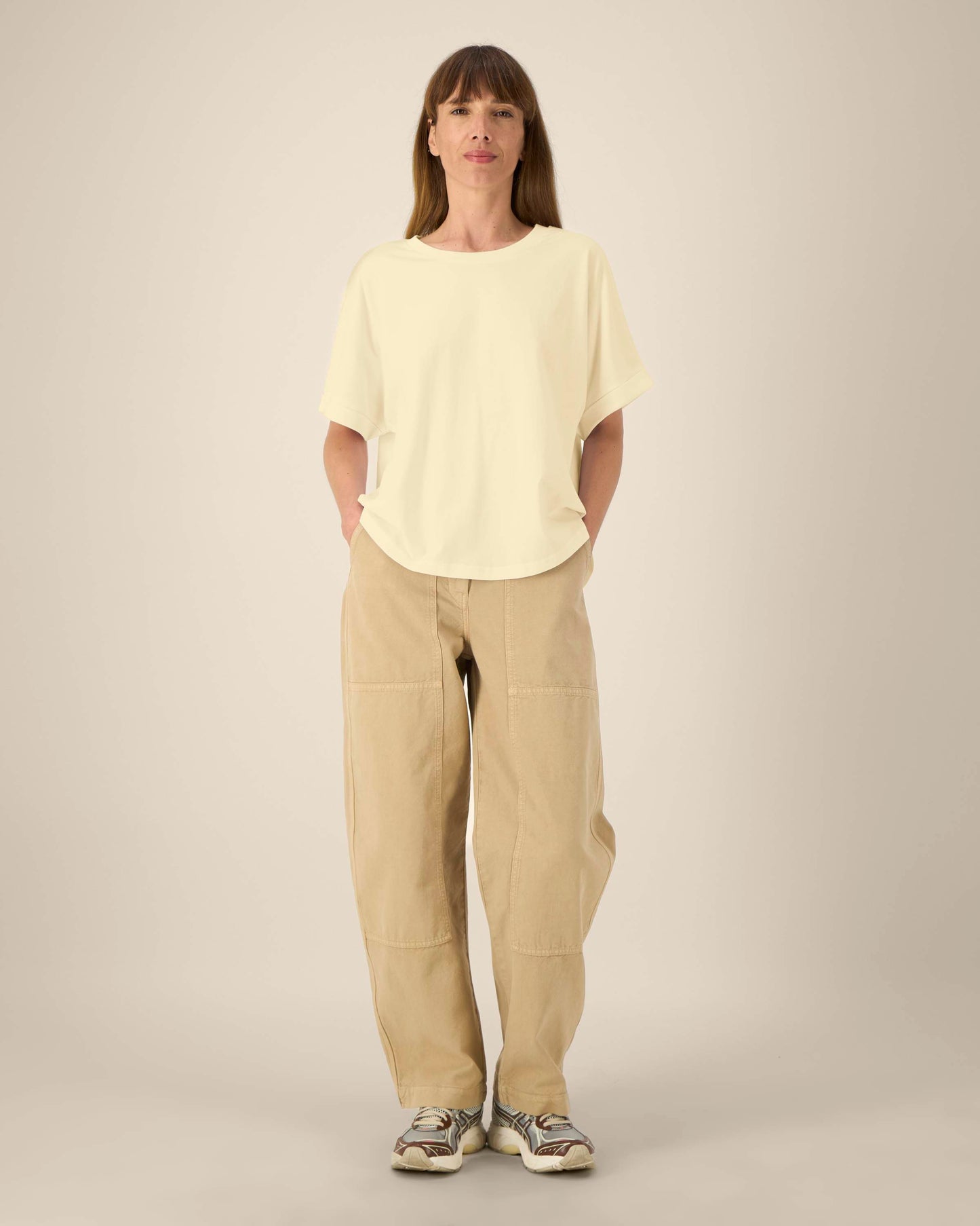 Oversized Dolman Sleeve T-Shirt – Yellow