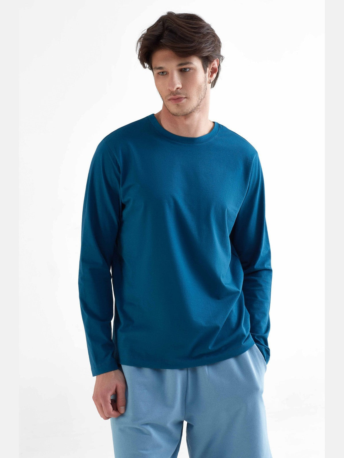 Modal Blend Long Sleeve T-Shirt – Men’s