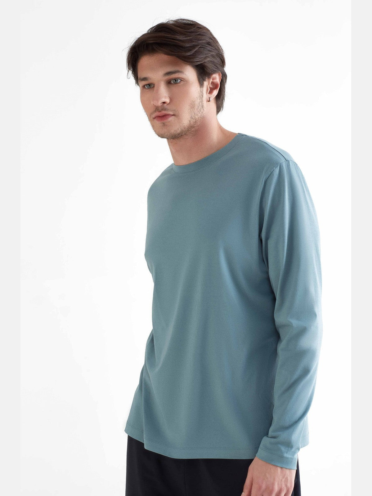 Modal Blend Long Sleeve T-Shirt – Men’s
