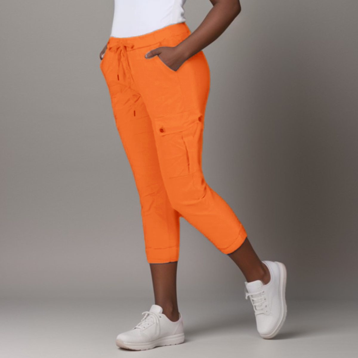 Plain Super Stretch Cargo Magic Trousers Jeans