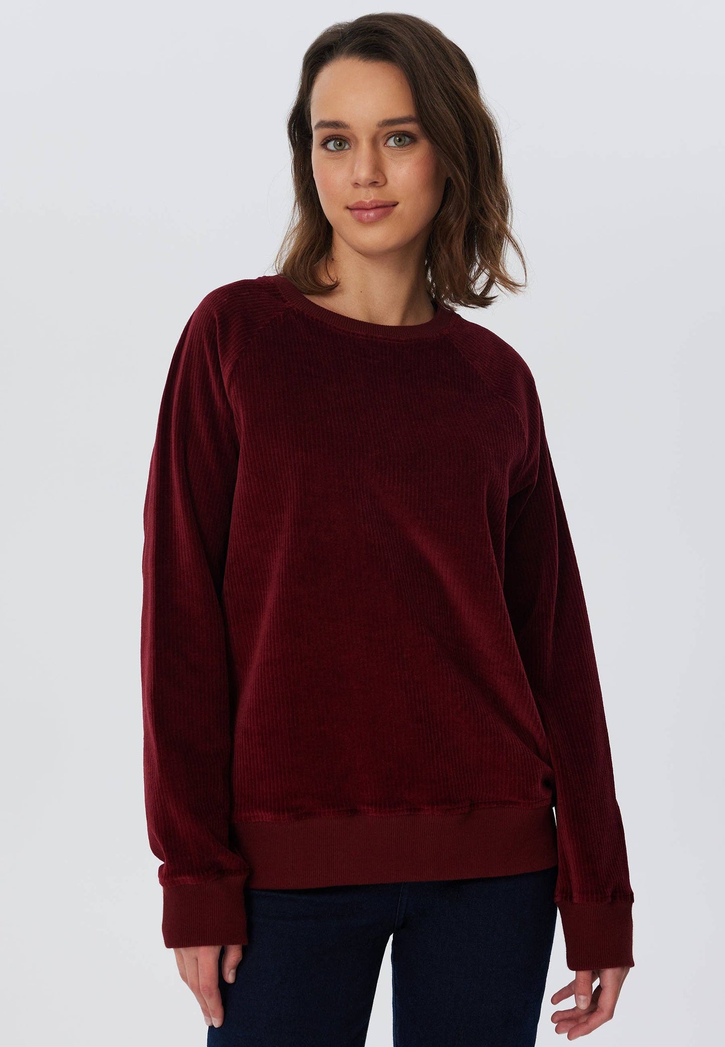 Corduroy Sweatshirt – Red