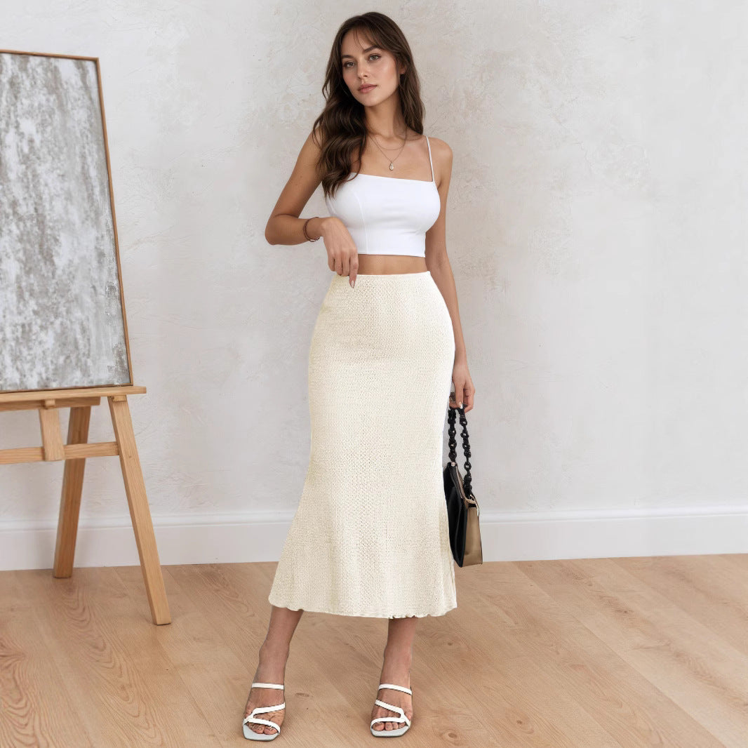 M&N Sculpt Knit Midi Skirt
