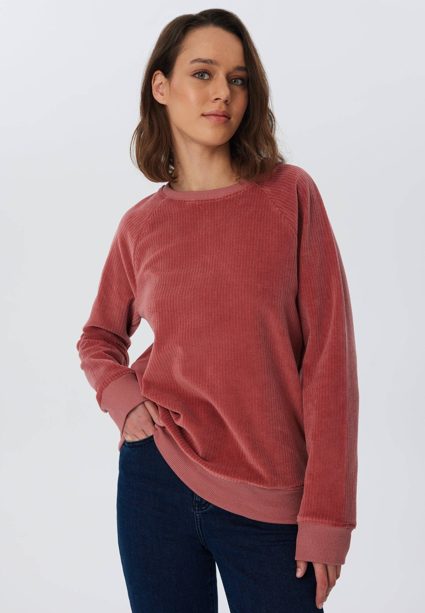 Corduroy Sweatshirt – Red