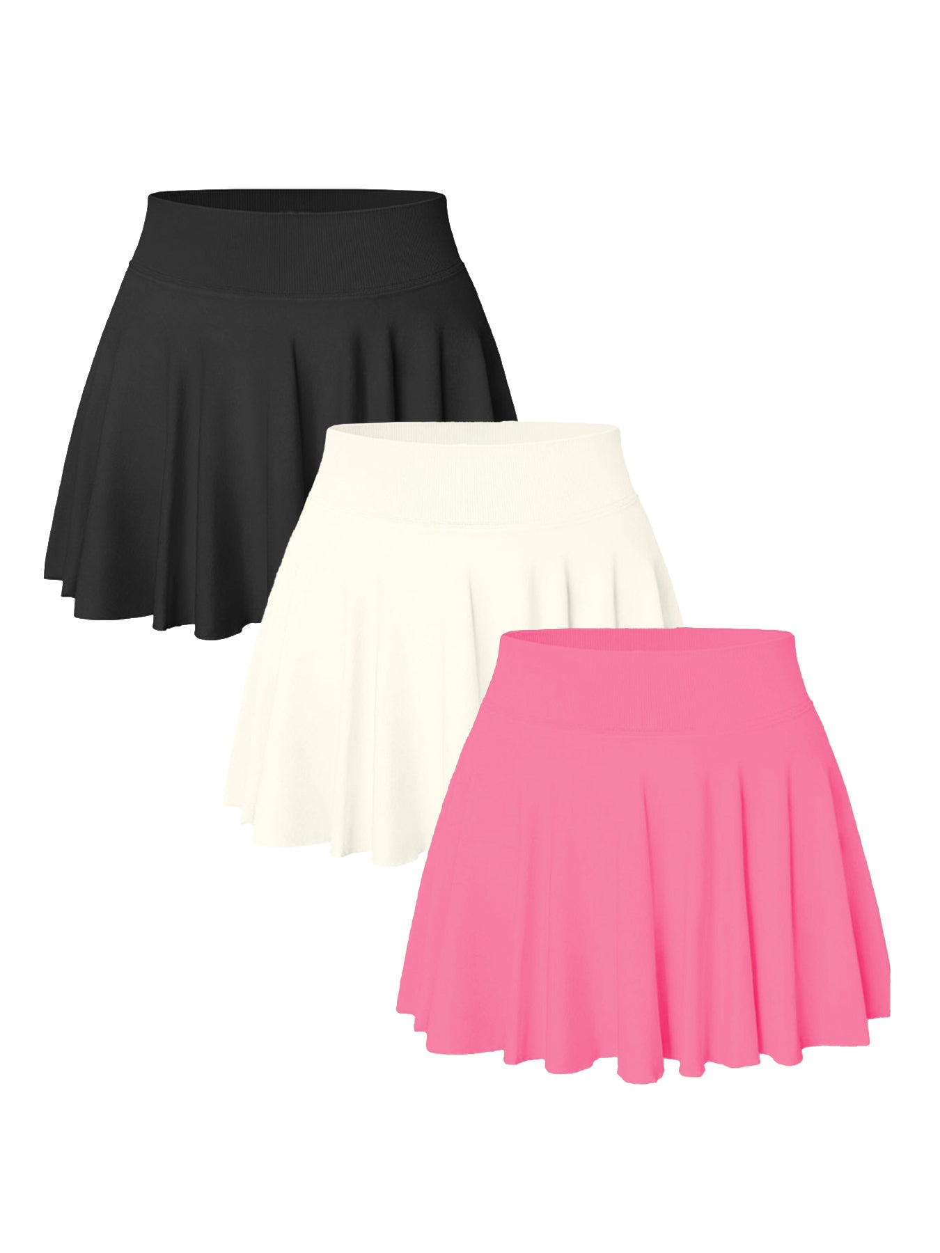 M&N ActiveFlex 3-Pack Tennis Skirt