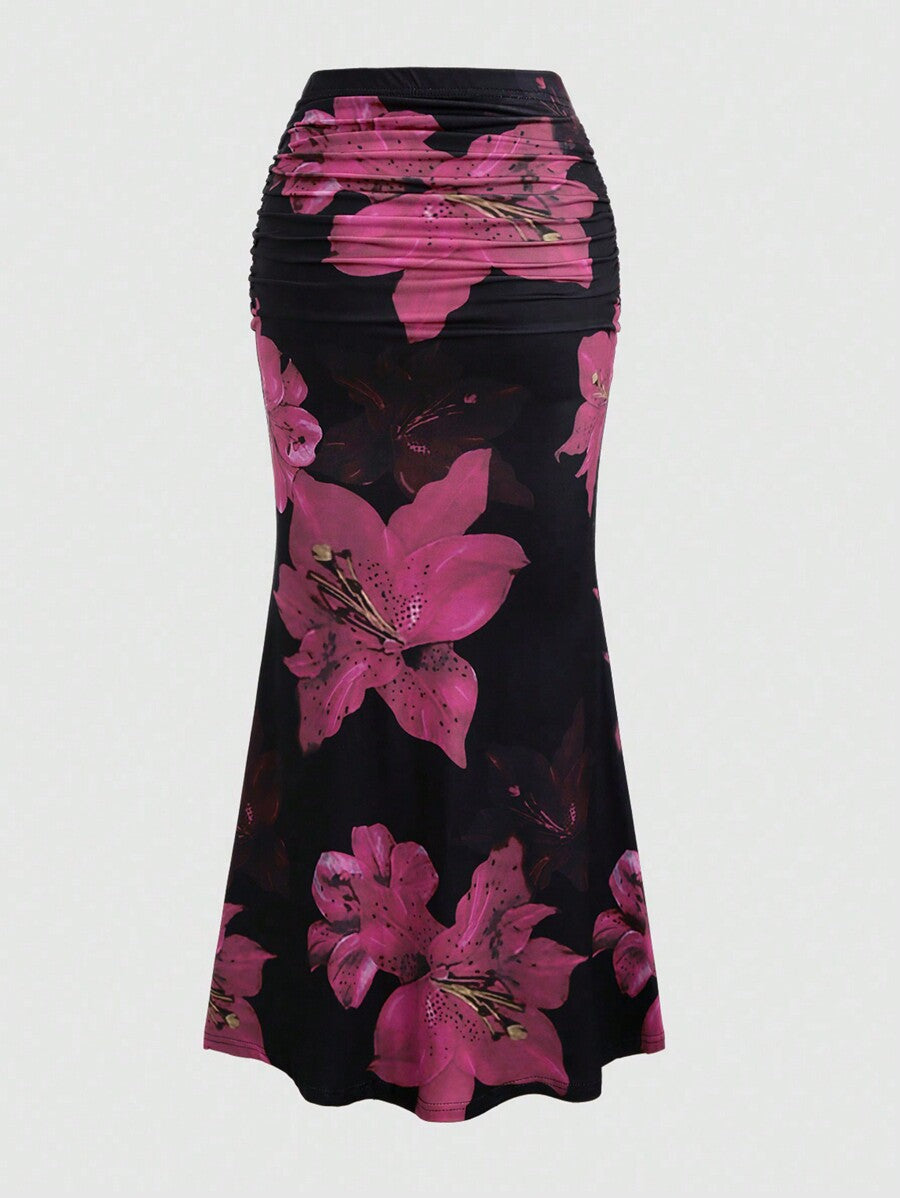 🌺 M&N Bloom Flow Maxi Skirt