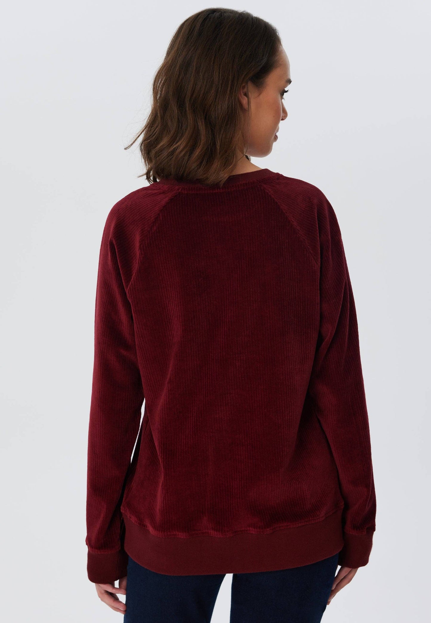 Corduroy Sweatshirt – Red