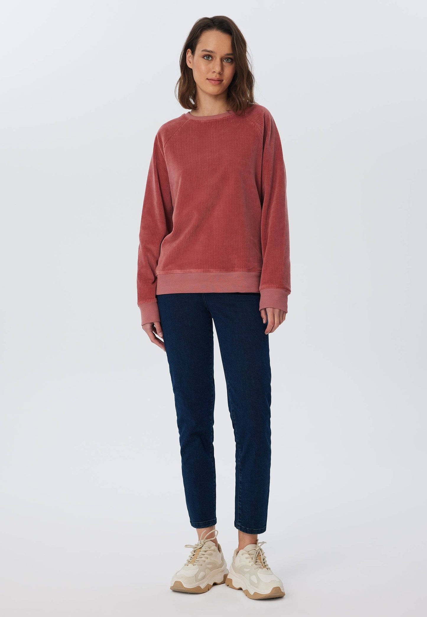 Corduroy Sweatshirt – Red