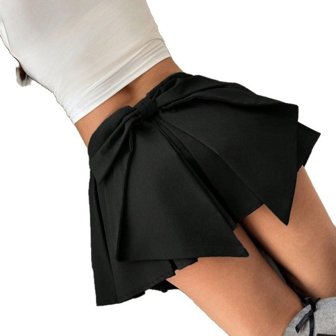 🎀 M&N Bow Pleated Mini Skirt